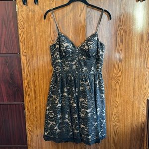 Black Lace Aqua Dress Size 4